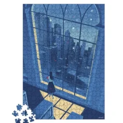 Janod Puzzles Enfants De 250 À 1000 Pièces|Puzzle 500 Pieces - La Nuit Bleue