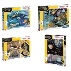 Clementoni Puzzles Enfants De 50 À 249 Pièces|Puzzle 104 Pieces National Geographic Kids