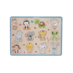 WOOD N PLAY Puzzle Bois Avec Picots- Jouets À Emboîter, À Empiler