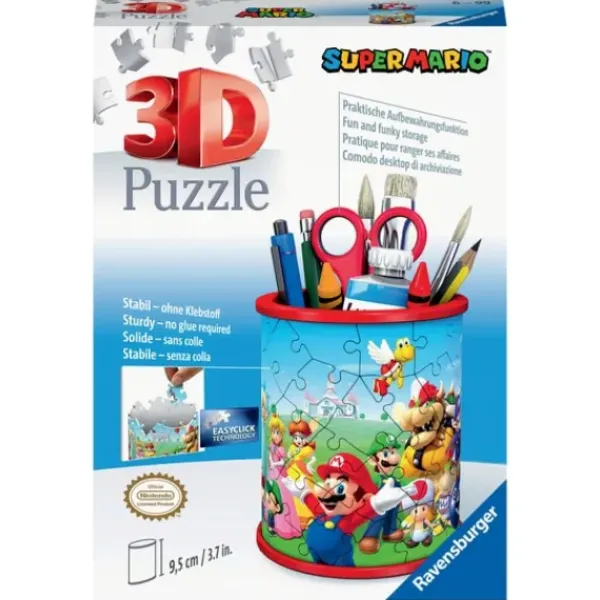 Ravensburger Puzzles 3D|Puzzle 3D Pot A Crayons Super Mario