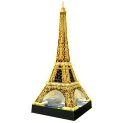 Ravensburger Puzzles 3D|Puzzle 3D Tour Eiffel Illuminee - 216 Pieces
