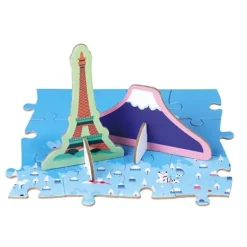 Janod Puzzles Enfants De 250 À 1000 Pièces|Puzzle Educatif - Les Curiosites Du Monde 350 Pieces