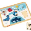 Janod Puzzles Bois|Puzzle En Bois Chunky Arctique 7 Pieces