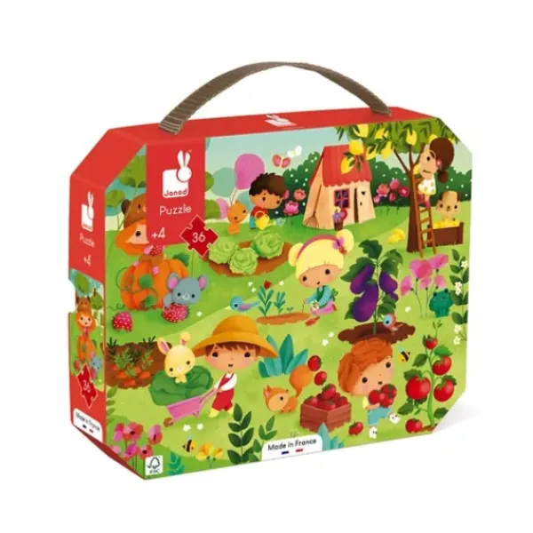 Janod Puzzle Bébé / Enfant|Puzzle Le Potager 36 Pieces