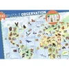 Djeco Puzzle Bébé / Enfant|Puzzle Observation Animaux Du Monde 100 Pieces