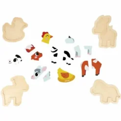 Janod Puzzles Bois|Puzzles Evolutifs Animaux De La Ferme