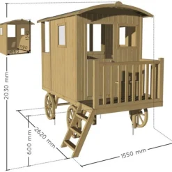 Soulet Roulotte En Bois Carry- Cabanes Et Maisonnettes