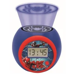 Lexibook Réveil Spiderman Rond Projection- Radios Réveil
