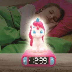 Lexibook Réveil Veilleuse Licorne 3 En 1- Radios Réveil