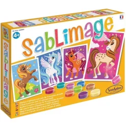 Sentosphere Sablimage Licornes- Mosaïque, Sable Et Paillettes