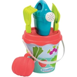 Ecoiffier Seau Garni Décor Jardin- Jeux De Plage