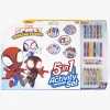 Canenco Set De Coloriage 5 En 1 Spidey And His Amazing Friends- Dessin Et Peinture