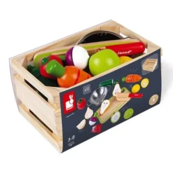 Janod Cuisine Et Dinette|Set De Fruits Et Legumes A Découper