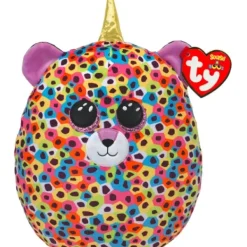 TY Peluches Porte-clés|Squish A Boos - Coussin Giselle Le Leopard 40Cm