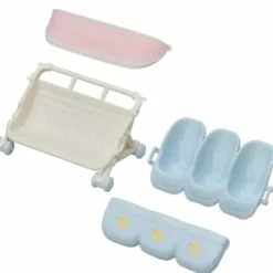 Sylvanian Families Heros & Univers|- 5533 - La Poussette Des Triples