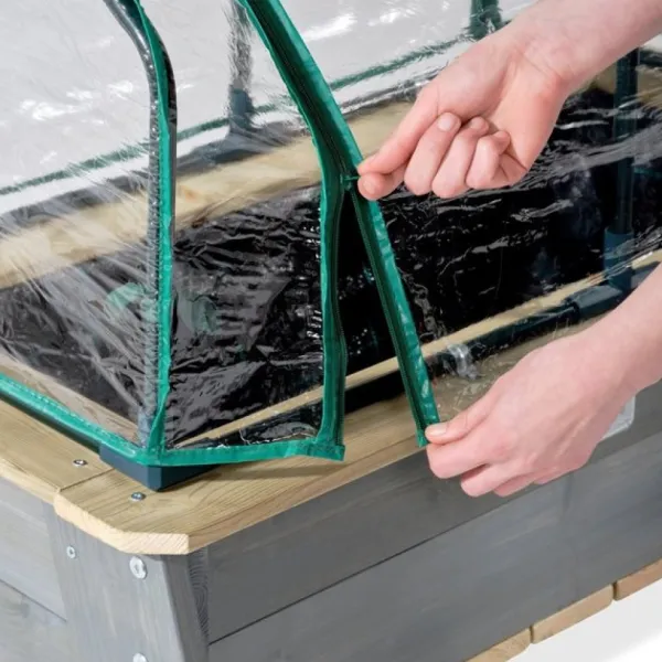 Exit Toys Table Jardiniere En Bois Avec Serre Et Outils De Jardinage- Jeux Et Outils De Jardinage