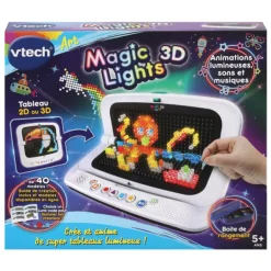 VTech Tableau Lumineux Interactif - Magic Lights 3D- Tableaux, Ardoises