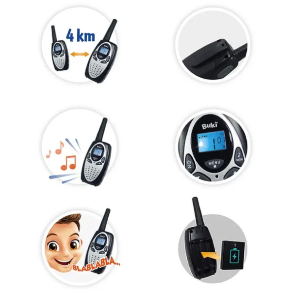 Buki Talkie Walkie Rechargeable- Talkie Walkie