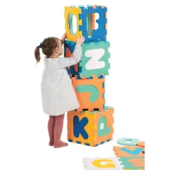 Ludi Tapis Dalles Lettres- Tapis D'éveil