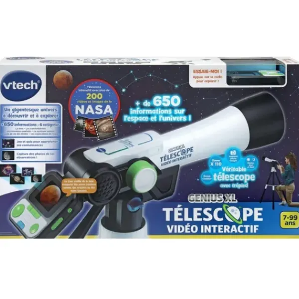 VTech Jeux Scientifiques|Telescope Video Interactif - Genius Xl