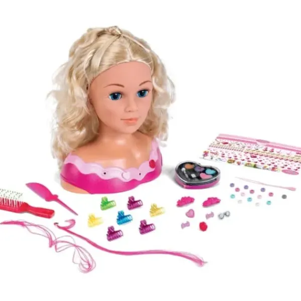 Miss Fashion Têtes À Coiffer|Tete A Coiffer Et A Maquiller Avec Accessoires 33 Cm