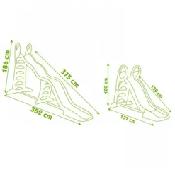 Smoby Toboggan Super Megagliss 2 En 1 - 1M50 Et 3M75- Toboggans