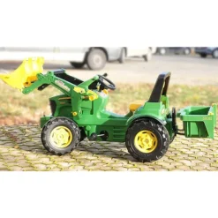 Rolly Toys Tracteur A Pedales John Deere 7930 Avec Remorque- Tracteurs À Pédales