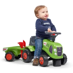Falk Tracteur Baby Claas Avec Remorque- Porteurs & Jouets À Bascules