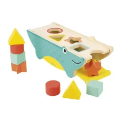 Janod Trieur De Formes Crocodile- Jouets À Emboîter, À Empiler