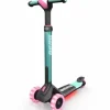 BERG Trottinettes|Trottinette Nexo Led Pliable Verte Citron Avec Jeu Magnetique