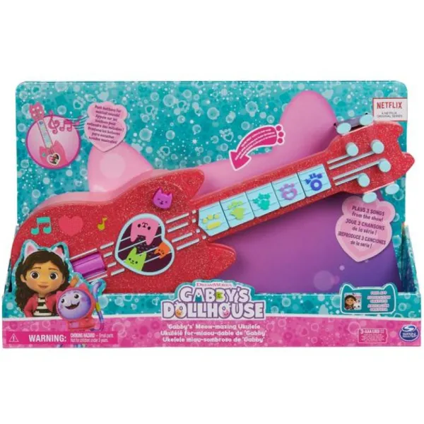 Spin Master Ukulele Interactif - Gabby Et La Maison Magique- Instruments De Musique